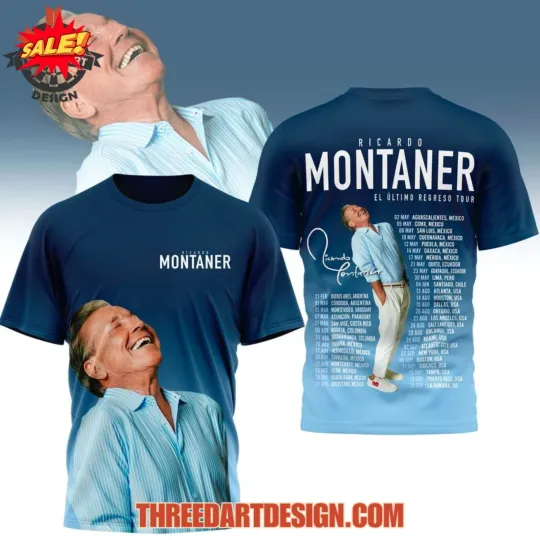 Discover Ricardo Montaner El Ultimo Regreso Tour 3D T-Shirt