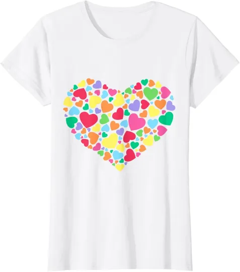 Discover Hearts School Valentines Day Teachers and Students Ladies' Crewneck T-Shirt