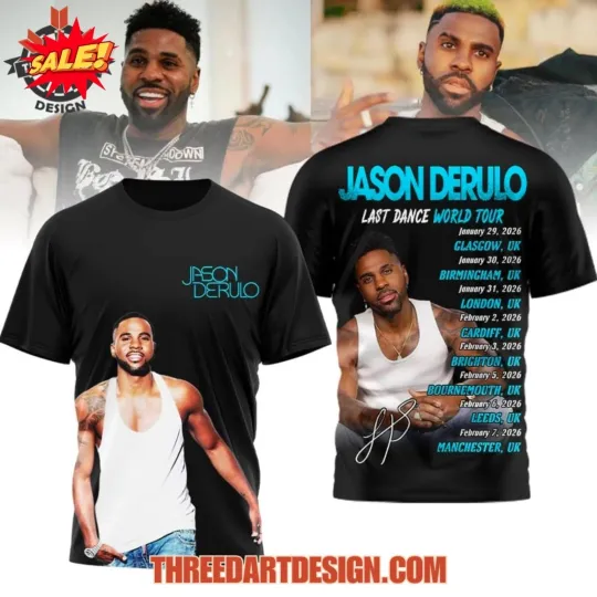 Discover Jasonn Derulo Last Dance World Tour 3D T-Shirt