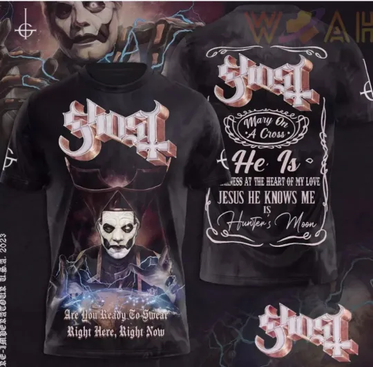 Ghost Band 3D T-Shirt, All Over Printed Merch Gift For Fans