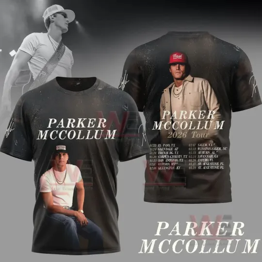Discover P McCollum 2026 Tour North America Schedule Dates 3D T-shirt