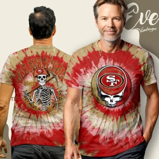 Discover Stealie San Francisco 49er Grateful Dad 3D All Over Print Shirt