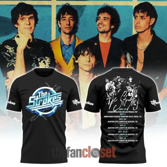 Discover The Strokes Fall 2025 Tour Limited Edition 3D Shirt