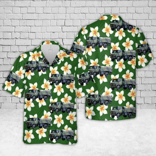 Discover French Army Unimog Hawaiian Shirt