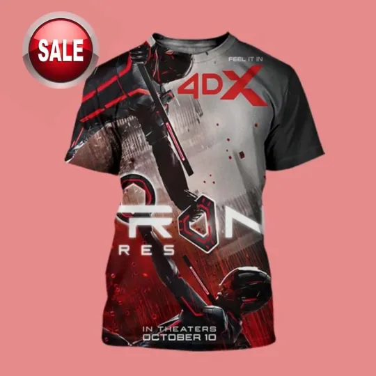 Discover Tron Ares Poster 4DX Premiere In Theaters October 10 2025 All Over Print Shirt