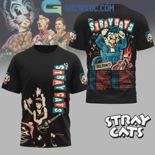 Discover The Straycats Fall Tour 2025 All Over Print AOP Shirt Unisex S-5XL