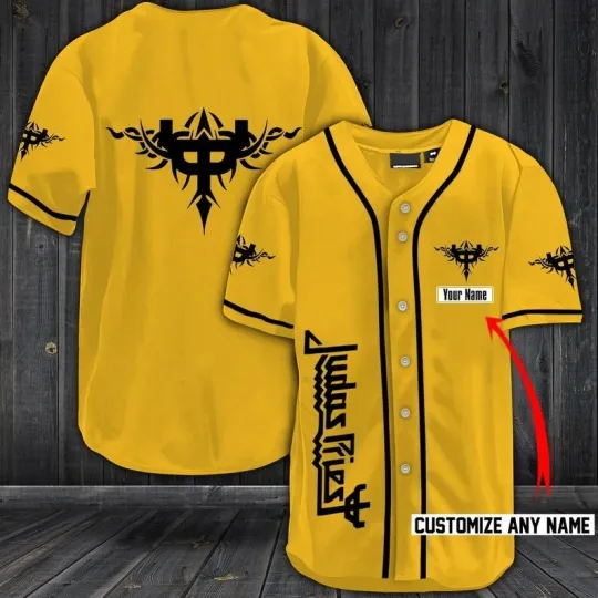 Personalized Unisex Judas Priest Band Printed Baseball Jersey