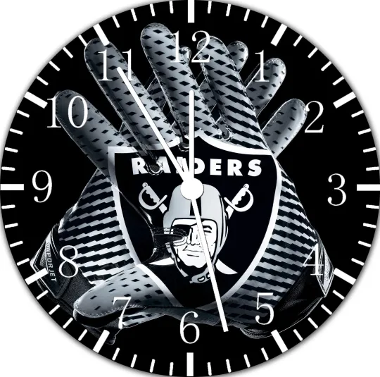 Oakland Raiders Frameless Borderless Wall Clock Nice For Gifts or Decor F62