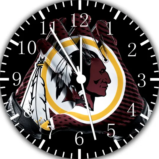 Discover Washington Redskins Frameless Borderless Wall Clock Nice For Gifts or Decor
