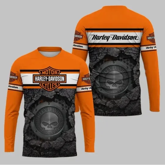 Discover H daviidson's Motocycle 3D Printed Unisex Long sleeve Men's