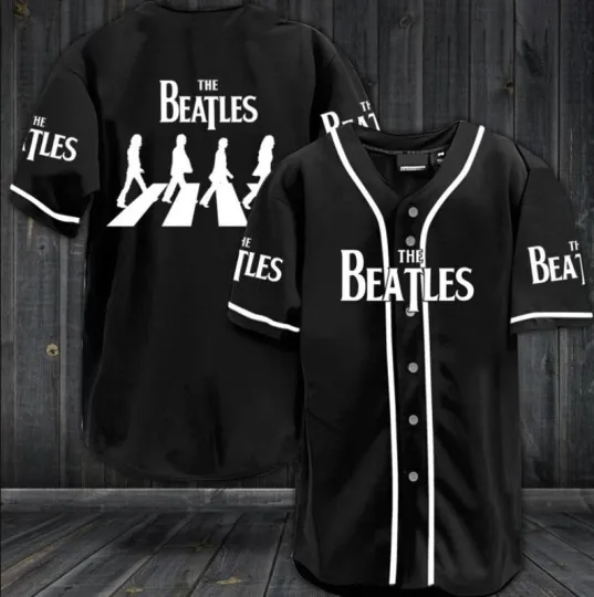Personalized Unisex The Beatles Band Printed Baseball Jersey
