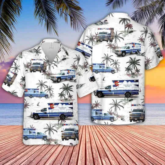 Discover Thompson Valley EMS Hawaiian Shirt