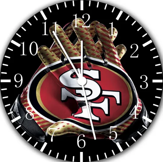San Francisco 49ers Frameless Borderless Wall Clock Nice For Gifts or Decor