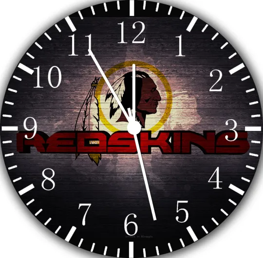 Discover Washington Redskins Frameless Borderless Wall Clock Nice For Gifts or Decor E285