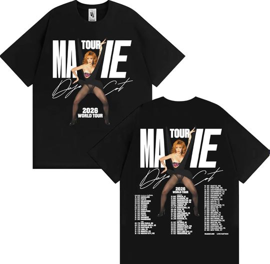 Discover Doja Cat Ma Vie World Tour 2026 Merch T Shirt Men Women Fashion Hip Hop Aesthetic T Shirts Cotton Cozy Casual T-shirt Streetwear