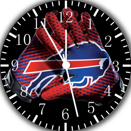 Buffalo Bills Frameless Borderless Wall Clock Nice For Gifts or Decor
