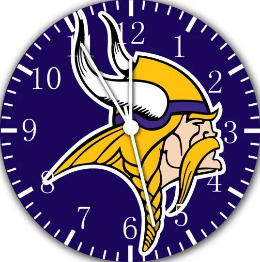 Minnesota Vikings Frameless Borderless Wall Clock For Gifts or Home Decor
