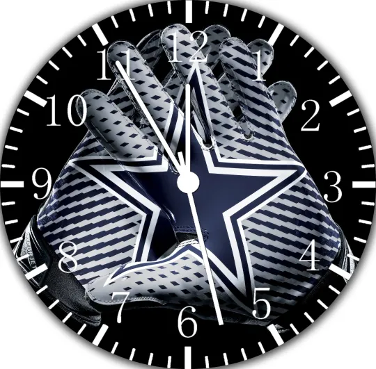 Dallas Cowboys Frameless Borderless Wall Clock Nice For Gifts or Decor