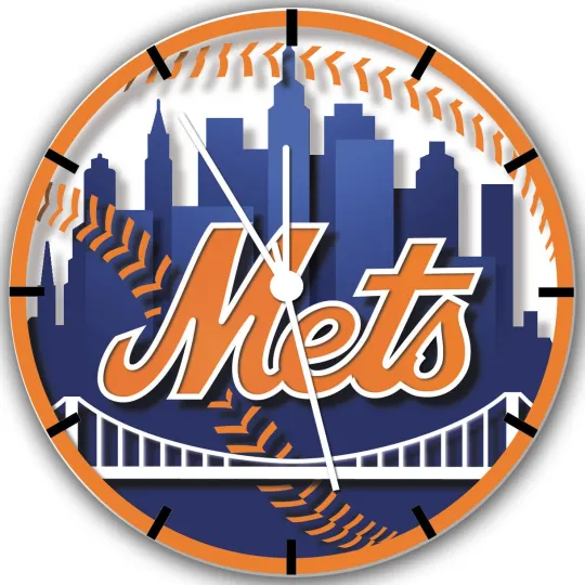 Discover New York Mets Frameless Borderless Wall Clock Nice For Gifts or Decor W137