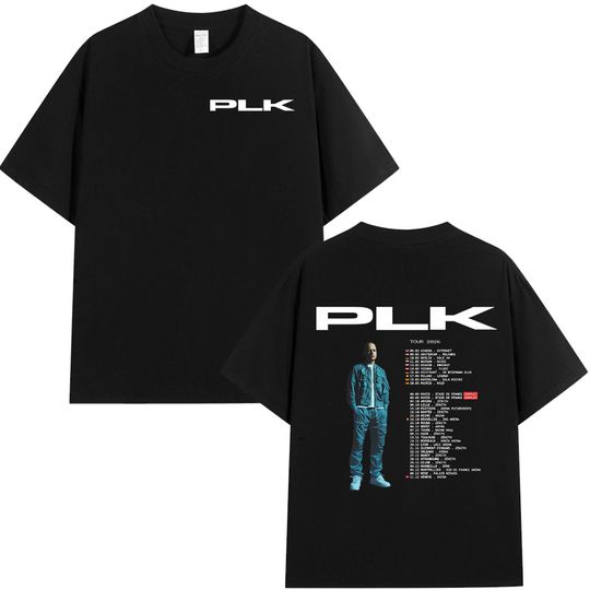 Discover Rapper PLK Tour 2026 T-shirt Men Women Clothing Fashion Hip Hop Vintage T-shirts Casual Cotton Short Sleeves T Shirts Streetwear