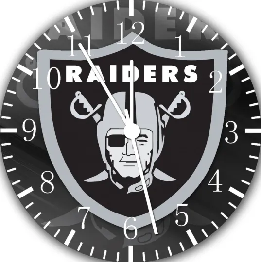 Discover Oakland Raiders Frameless Borderless Wall Clock Nice For Gifts or Decor E438