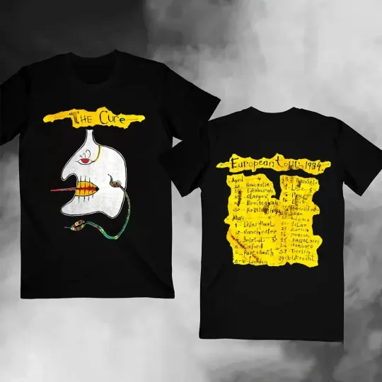 Discover The Cure The Caterpillar 1984 Tour T-Shirt, The Cure T-Shirt, The Cure Tour 1984
