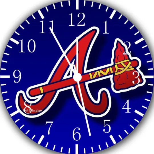 Discover Atlanta Braves Frameless Borderless Wall Clock Nice For Gifts or Decor Z185