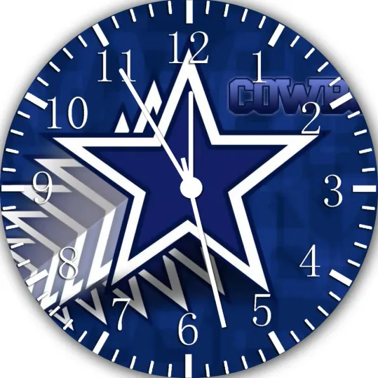 Dallas Cowboys Frameless Borderless Wall Clock Nice For Gifts or Decor