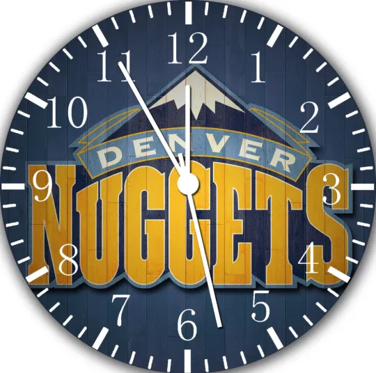 Discover Denver Nuggets Frameless Borderless Wall Clock Nice For Gifts or Decor F67