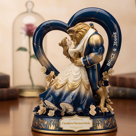 Discover Beauty and the Beast Acrylic Plaque Valentines Day, Disney Couple Plaque, Couple Plaque Gift for Couples, Anniversary Gift for Couple