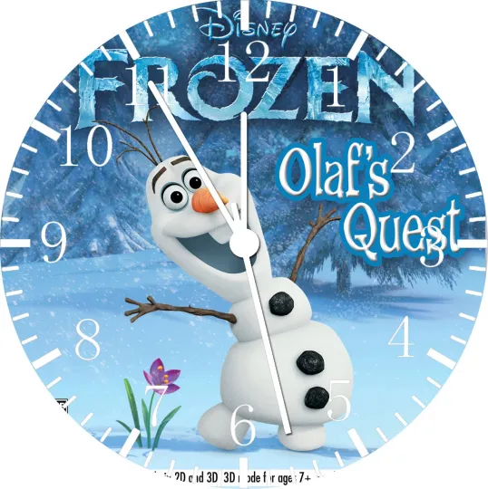 Discover Frozen Olaf Frameless Borderless Wall Clock Nice For Gifts or Decor W472