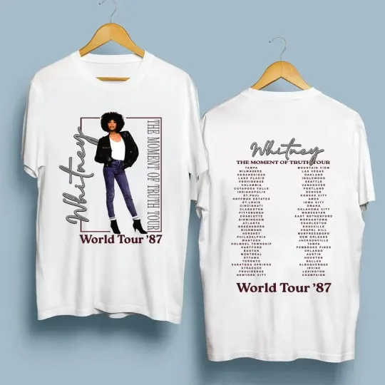 Discover 1987 Whitney Houston The Moment Of Truth Tour T-Shirt
