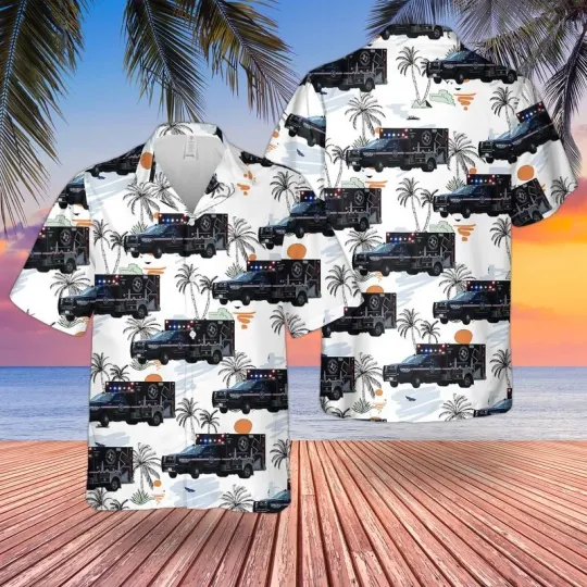 Discover Texas Harris County Emergency Corps Hawaiian Shirt