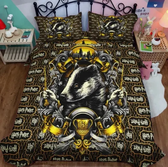 Hufflepuff Harry Potter Full Bedding Duvet Covers Set