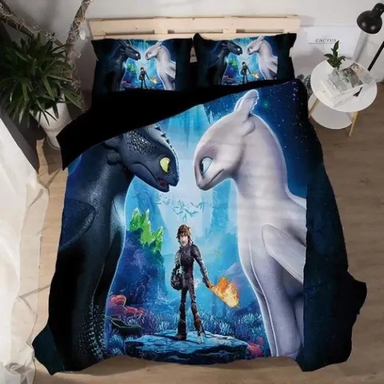 Discover How to train your dragon ver1 Full Bedding Duvet Covers Set