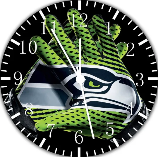 Discover Seattle Seahawks Wall Clock For Gifts or Home Decor