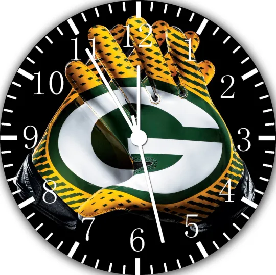 Discover Green Bay Packers Wall Clock Nice For Gifts or Decor