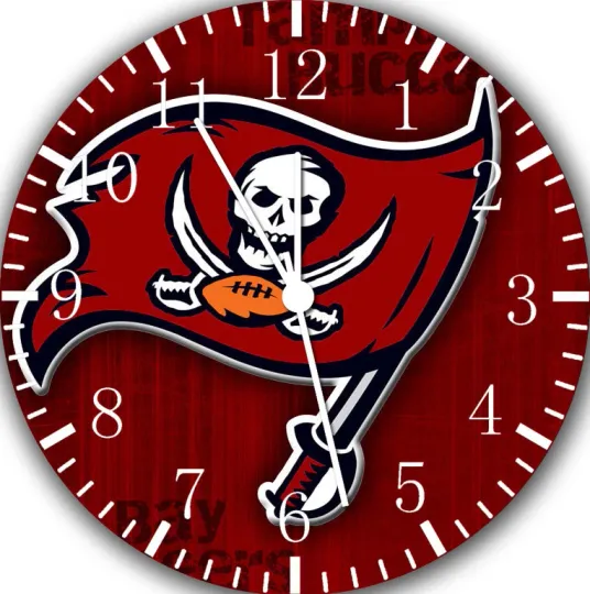 Tampa Bay Buccaneers Wall Clock For Gifts or Decor