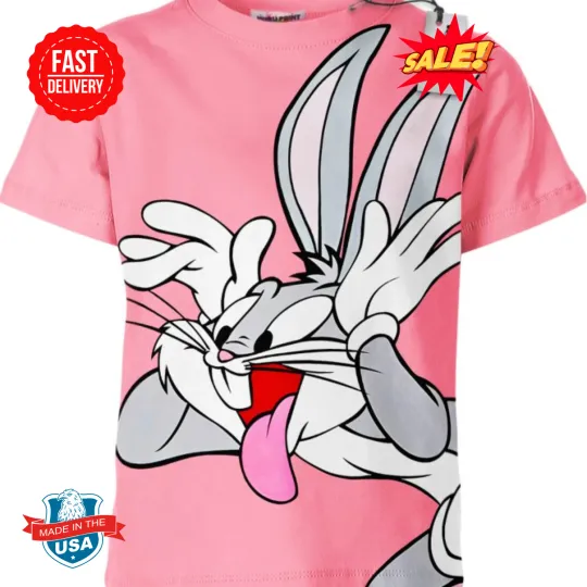 Discover Bugs Bunny 3D T-Shirt from Looney Tunes, Men's Casual Shirt