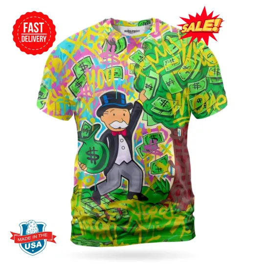 Discover Monopoly Style 3D T-Shirt