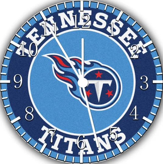 Discover Tennessee Titans Wall Clock For Gifts or Home Decor