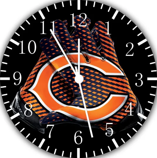 Chicago Bears Wall Clock Nice For Gifts or Decor
