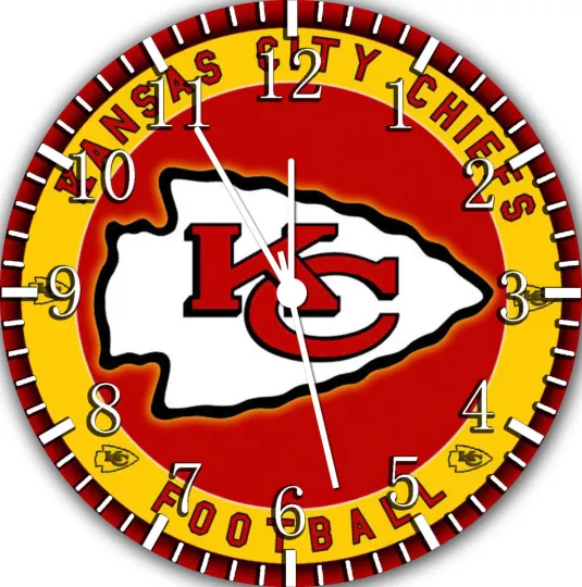 Kansas City Chiefs Wall Clock For Gifts or Home Decor