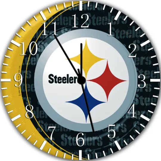 Discover Pittsburgh Steeler Wall Clock Nice For Gifts or Decor