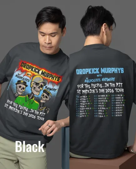 Discover Dropkick Murphys 2026 Tour US T Shirt