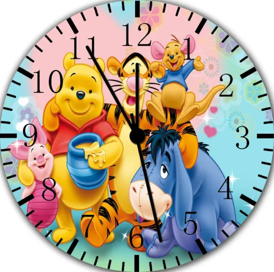 Winnie The Pooh Wall Clock Nice For Gifts Decor