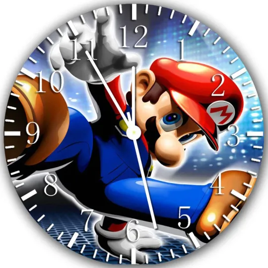 Discover Super Mario Wall Clock Nice For Gifts or Decor