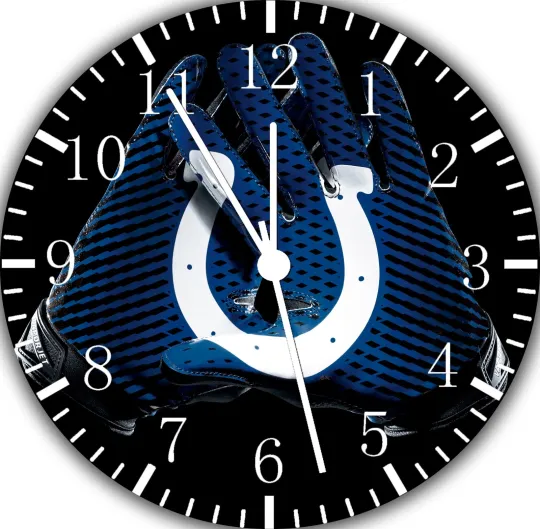 Discover Indianapolis Colts Wall Clock Nice For Gifts or Decor