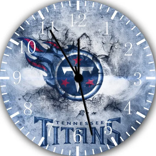 Discover Tennessee Titans Wall Clock Nice For Gifts or Decor