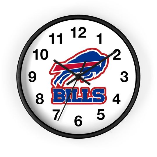Discover Buffalo Bills Wall Clock | Sports Decor, football Fan Gift, Game Day Home Accent, Unique Wall Art, Sports Memorabilia